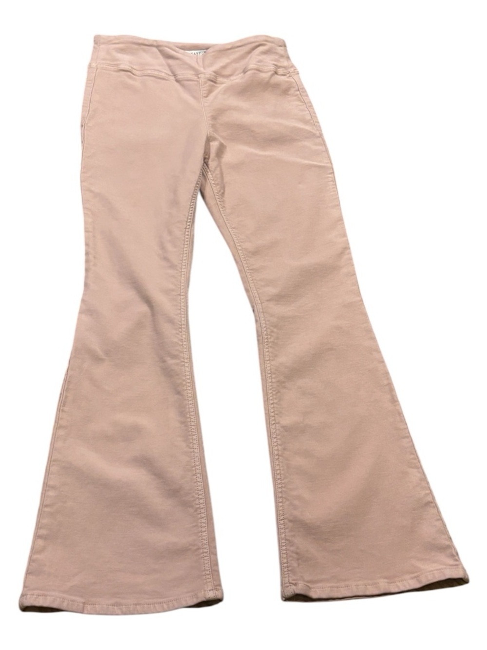 Dictionary classic retro silhouette pink high rise flare jeans cotton & spandex